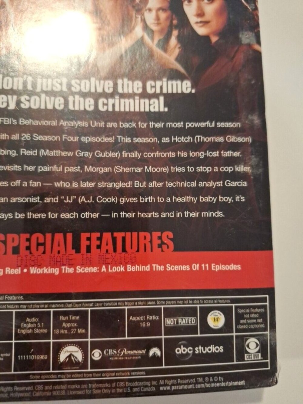 Season 4 Criminal Minds 7-Disc DVD Set 26 Episodes - Picture 6 of 6